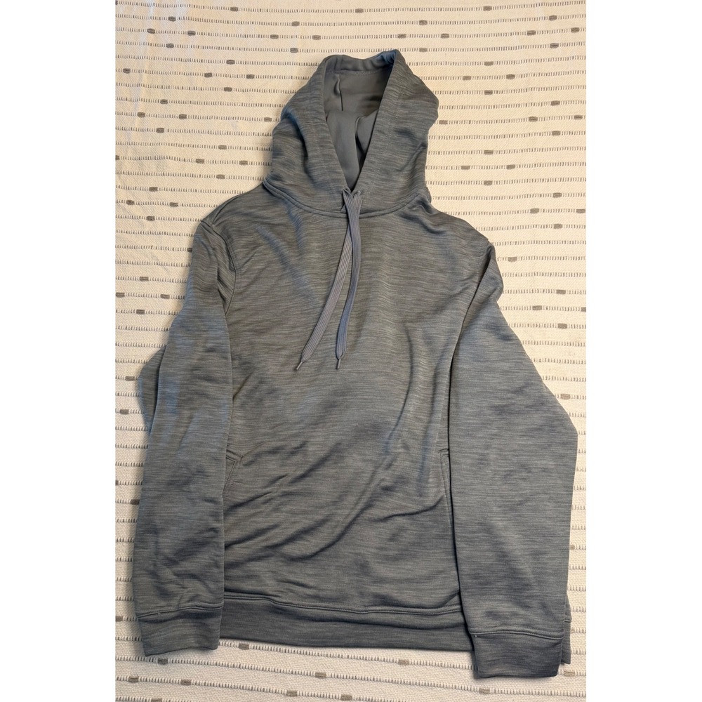 PGA Tour Mens Performance Hoodie Gray Space Dye Golf Sweatshirt Size Medium